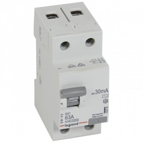 Residual current circuit breakeR ID K, RX3, 2P, 63A, 30 mA, AC type