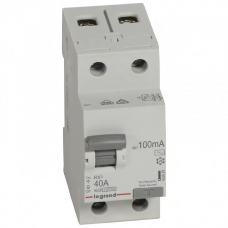 Residual current circuit breakeR ID K, RX3, 2P, 40A, 100 mA, AC type