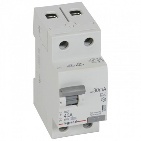 Residual current circuit breakeR ID K, RX3, 2P, 40A, 30 mA, A tip
