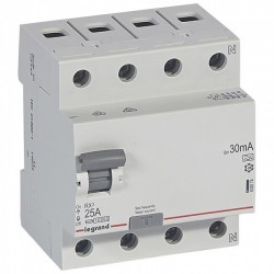 Residual current circuit breakeR ID K, RX3, 4P, 25A, 30 mA, A tip