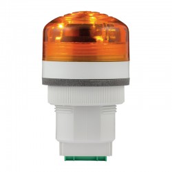 Svjetiljka signalna, zelena, s integriranom zujalicom 85 dB, napajanje 12-24 V AC/DC, ugradnja u otvor promjera 30 mm.