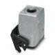 Coupling housings B10, single locking latch, Die-cast aluminum, cable outlets: 1, straight, height: 73 mm, cable gland: none, s