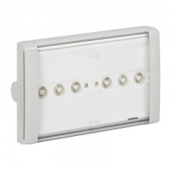 Emergency luminaire B66 LED, standard, with a transparent diffuser, maintained..non maintained, 1h, 100 lm