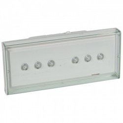 Emergency luminaire U34 LED, autotest and addressable, maintained..non maintained, 1h, 450 lm, LED