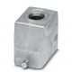 Sleeve housing B10, single locking latch, Die-cast aluminum, cable outlets: 1, straight, 57 mm, cable gland: none, no support s