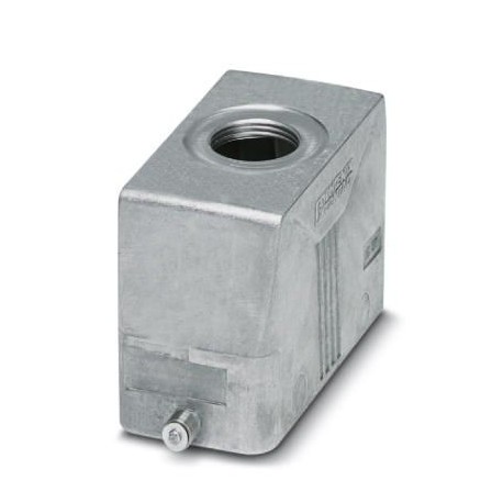 Sleeve housing B16, for single locking latch, material: Die-cast aluminum, salt water resistant, cable outlets: 1, straight, he