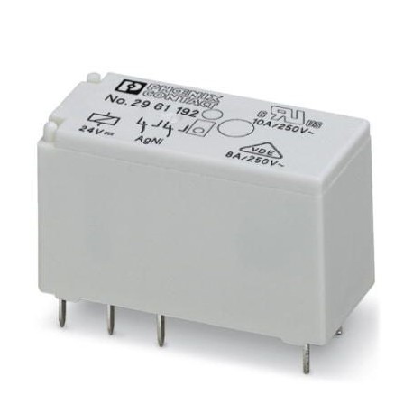 Plug-in miniature power relay, with power contact, 2 PDTs, input voltage 24 V DC. REL-MR- 24DC/21-21