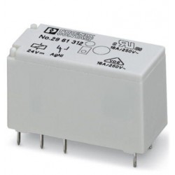 Plug-in miniature power relay, with power contact for high continuous currents, 1 PDT, input voltage 24 V DC. REL-MR- 24DC/21HC