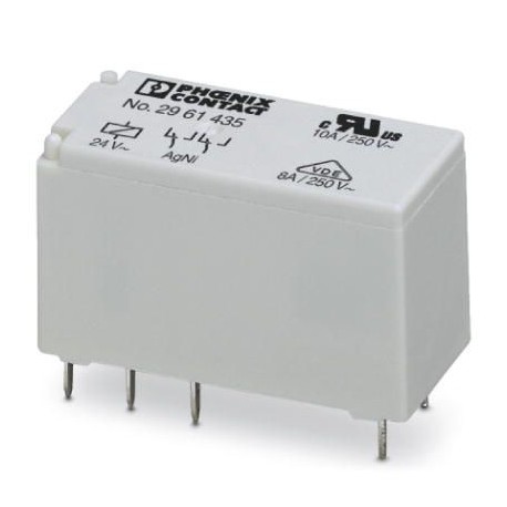 Plug-in miniature power relay, with power contact, 2 PDTs, input voltage 24 V AC. REL-MR- 24AC/21-21