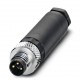 Connector, 3-position, Plug straight M8, Screw connection, cable 3.5 mm ... 5 mm, SACC-M 8MS-3CON-M-SW