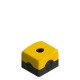 Enclosures for automation sector, yellow cover, 22mm hole