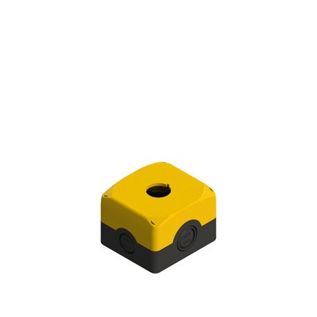 Plastična kutija, žuta, s jednim otvorom promjera 22mm