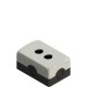 Enclosures for automation sector, grey cover, two 22mm holes