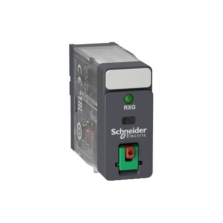 Interface plug-in relay - Zelio RXG - 1C/O standard -230VAC-10A-with LTB and LED