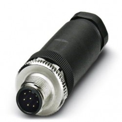 Connector, 8-position, Plug straight M12,  Screw connection, cable gland Pg9, 6 mm ... 8 mm, SACC-M12MS-8CON-PG9-M
