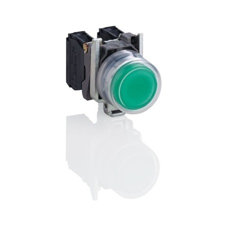 Orange complete pilot light daimeter: 22, plain lens with integral LED 24V
