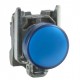 Blue complete pilot light diameter: 22, plain lens with integral LED 24V