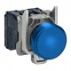 Signalna žaruljica, plava, potpuna, fi: 22, obična leća s ugrađenim LED-om 230... 240 V