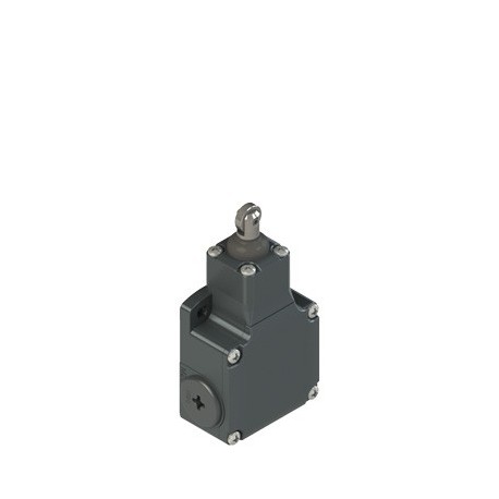 FL Position switch with roller piston plunger, metal housing, three threaded M20x1,5 conduit entries, 1NO+1NC snap action (B5)