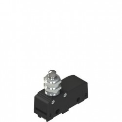 MK Microswitch with threaded plunger, polymer housing, 1NO+1NC changeover