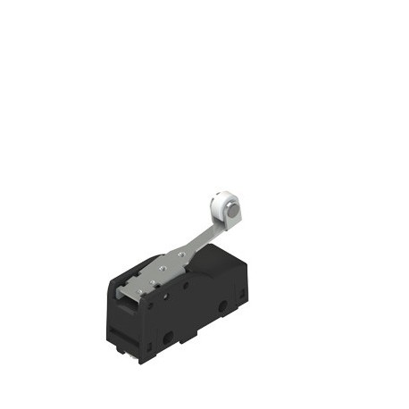 MK Microswitch with longer roller lever, polymer housing, 1NO+1NC changeover