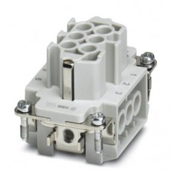 Contact insert, 6+PE, size: B6, connections per position: 1, Socket, Screw connection, 500 V, 24 A, 0.5 mm2 ... 2.5 mm2, HC-B 6