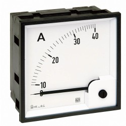 Ammeter AC RQ72E, analog, 72x72 mm, scale 0..30 A, direct measuring