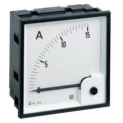 Ammeter DC RQ72M, analog, 72x72 mm, input: 0 ...+60mV dc, scale 0..50 A