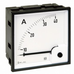 Ammeter AC RQ96E, analog, 96x96 mm, scale 0..20 A, direct measuring