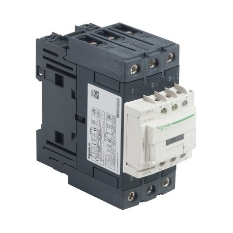 TeSys D contactor - 3P(3 NO) - AC-3 - max 440 V 50 A - 24 V DC standard coil