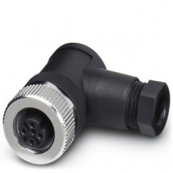 Connector, 5-position, Socket angled M12,  Screw connection, cable gland Pg7 4 mm ... 6 mm, SACC-M12FR-5CON-PG 7-M