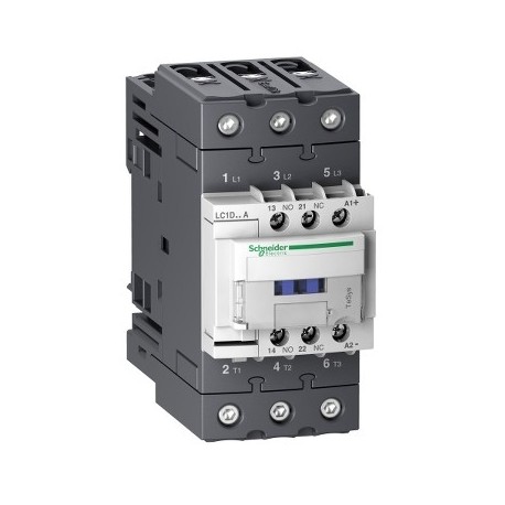 TeSys D contactor - 3P(3 NO) - AC-3 - max 440 V 65 A - 24 V DC standard coil.