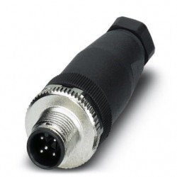 Connector, 5-position, Plug straight M12,  Screw connection,  cable gland Pg7 4 mm ... 6 mm, SACC-M12MS-5CON-PG 7-M
