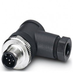Connector, 5-position, Plug angled M12,  Screw connection, cable gland Pg7  4 mm ... 6 mm, SACC-M12MR-5CON-PG 7-M
