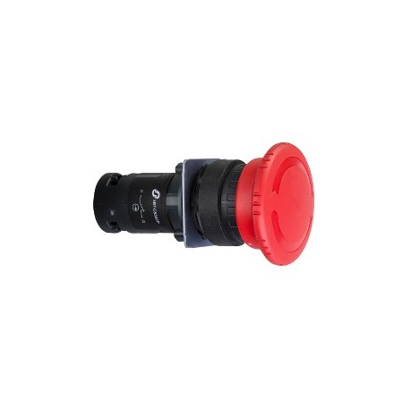 Emergency switching off O 22 - red mushroom head O40mm - turn to release 1NO+1NC
