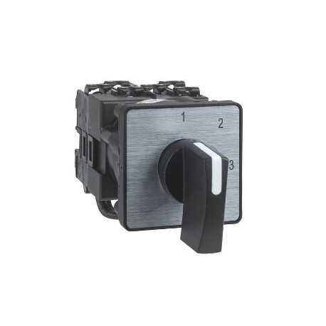 Cam changeover switch - 3-pole - 45° - 12 A - screw mounting