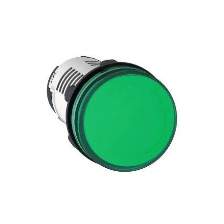 Pilot light, LED, 230V, green