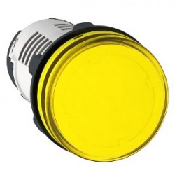 Round pilot light diameter: 22, yellow, integral LED - 24 V - screw clamp terminals