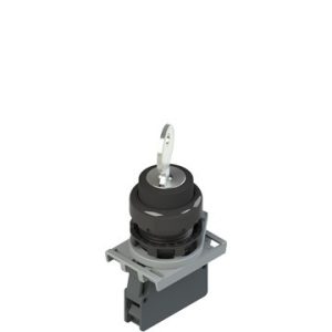 Tipkalo, zakretno, s ključem, 0 - 1, 1R kontakt, bez povratka u nulu, ključ se vadi u položaju 0 i 1