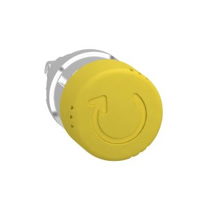 Glava gljivastog tipkala, žuta, promjera 40, za rupu promjera 22, prianjajuće otpuštanje okretanjem
