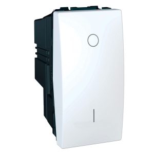 Unica sklopka, jednosmjerna, 16 AX 250 V AC, 1m, bijela