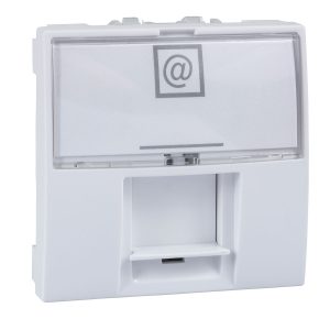 Unica 1 RJ45 utičnica, S One, 2 m, kategorija 5e, UTP, bijela