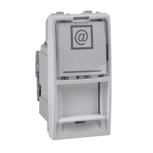 Unica 1 RJ45 utičnica, S One, 1 m, kategorija 6, UTP, bijela