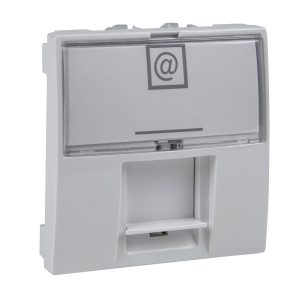 Unica 1 RJ45 utičnica, S One, 2 m, kategorija 6, UTP, bijela