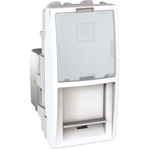 Unica 1 RJ45 utičnica S-One, 1 m, kategorija 5e, UTP, bijela