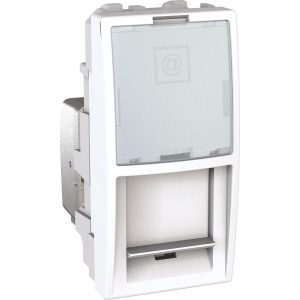 Unica 1 RJ45 utičnica S-One, 1 m, kategorija 5e, FTP, bijela