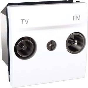 Unica utičnica za TV FM, križna utičnica, bijela