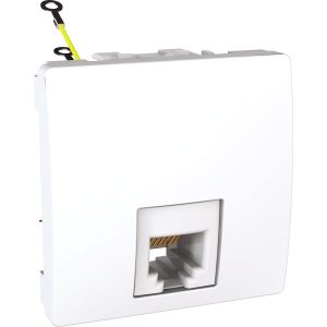 Unica 1 telefonska utičnica, RJ12, bijela