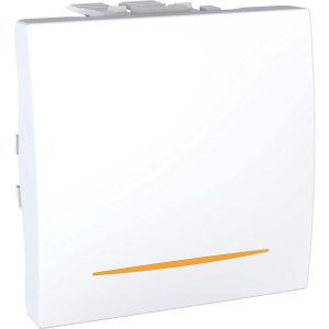 Unica sklopka, jednosmjerna, 10 AX 250 V AC, 2m, bijela