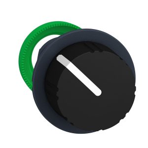 Glava narovašene upuštene crne preklopke, 2 položaja, nepomična